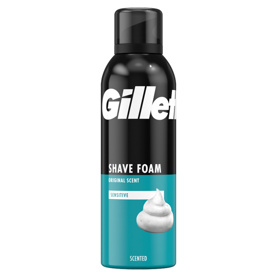 Gillette Classic Rasierschaum für empfindliche Haut, 200 ml