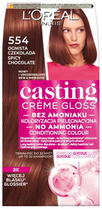 L'Oreal Paris Casting Crème Gloss Nourishing Hair Color 554 Fiery Chocolate