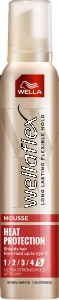 Wella Wellaflex Heat Protection Ultra Strong Hold Hair Mousse 200 ml