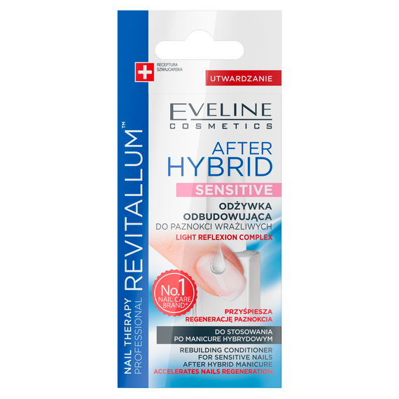 Eveline Cosmetics Nail Therapy Professional Regenerating Nail Conditioner, After Hybrid Sensitive