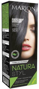 Marion farba do włosów natura styl 610 głęboka czerń