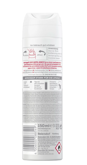 Hidrofugal Doppel Schutz Antyperspirant spray 150 ml unisex z Niemiec