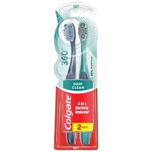 Colgate 360 Deep Clean Toothbrush Soft 2 pack