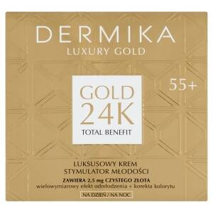 Dermika Luxury Gold Luksusowy krem stymulator młodości 55+ na dzień na noc 50 ml