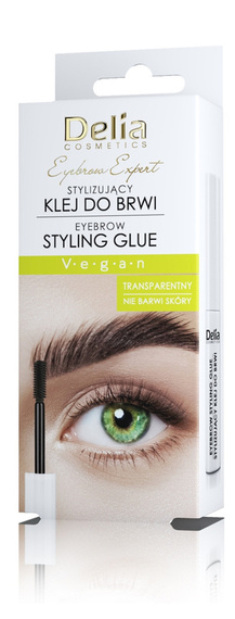 DELIA Stylizujący, transparentny klej do brwi Eyebrow Expert, 5g