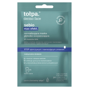tołpa dermo face sebio Normalizująca maska głęboko oczyszczająca 2 x 6 ml