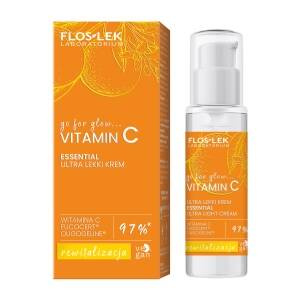 FLOSLEK Go For Glow Vitamin C Ultra leichte Tages- und Nachtcreme 30 ml