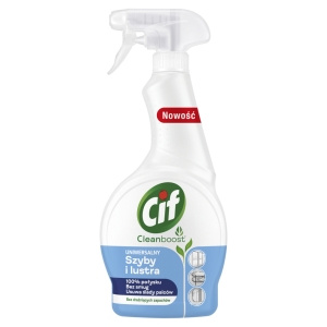 Cif Cleanboost Spray uniwersalny szyby i lustra 500 ml