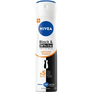 Nivea Black&White Invisible Ultimate Impact Antiperspirant Spray 150ml