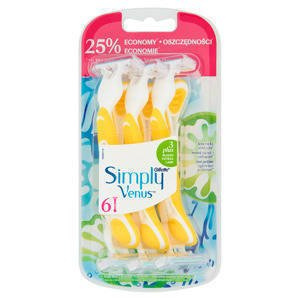 Gillette Venus 3 Colors Disposable razors, number of pieces in the package: 6