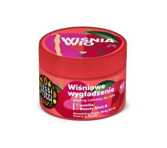 TUTTI FRUTTI Wygładzający Peeling cukrowy do ciała Wiśnia i Wanilia + Beauty Shot A 300g