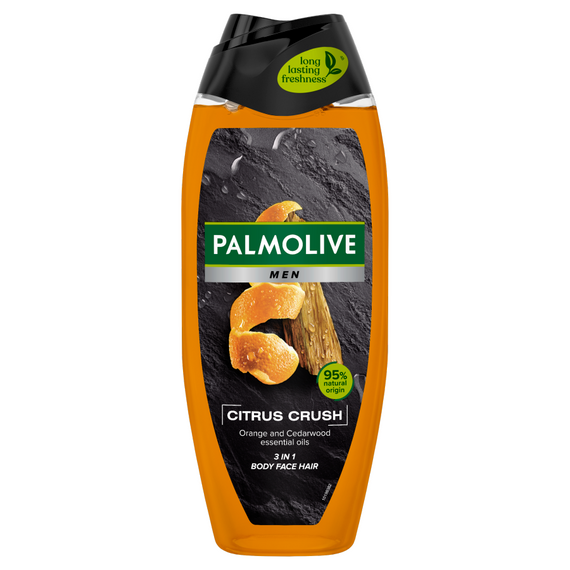 Palmolive MEN Citrus Crush erfrischendes Duschgel für Männer 3in1, Orange und Zeder 500 ml