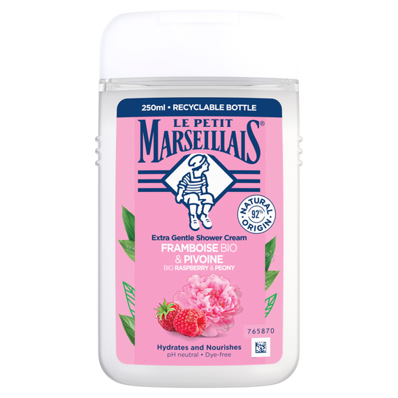 Le Petit Marseillais Creamy Shower Gel Organic Raspberry & Peony 250 ml