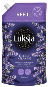 Luksja Aroma Senses Nourishing Liquid Soap with Lavender Scent, Refill Pack 900 ml