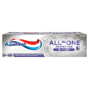 Aquafresh All in One Protection Crystal White Pasta do zębów z fluorkiem 75 ml
