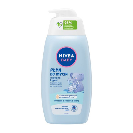 Nivea Baby płyn do mycia łagodna kąpiel 450ml