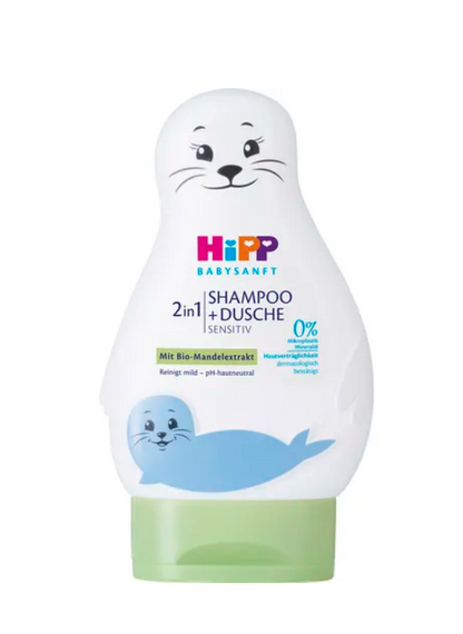 HiPP  Sensitive - żel do mycia ciała i włosów foczka 200 ml