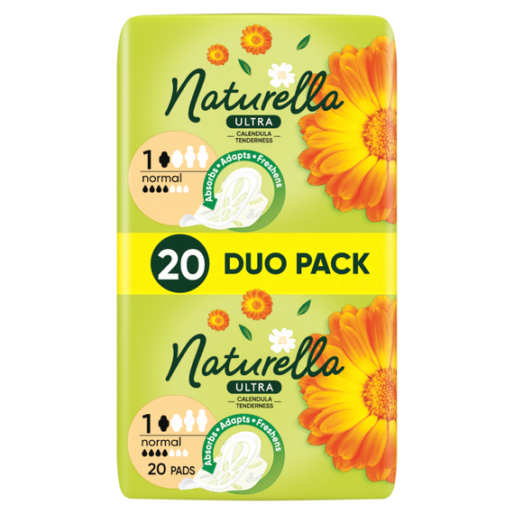 Naturella Ultra Normal Größe 1 Pads mit Flügeln × 20