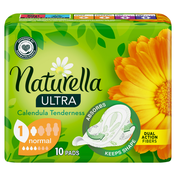 Naturella Ultra Normal Größe 1 Damenbinden mit Flügeln x10