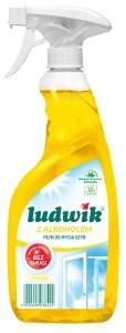 Ludwik Glasreiniger mit Alkohol, Zitrone, 600 ml