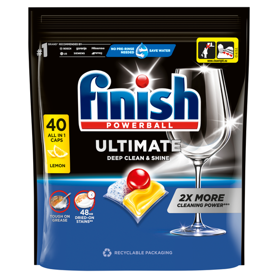 Finish Ultimate Lemon Dishwasher Capsules 516 g (40 pcs)