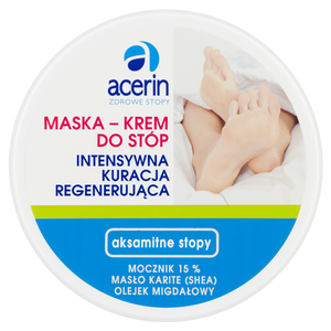 Acerin Intensywna kuracja regenerująca Maska-krem do stóp 125 ml