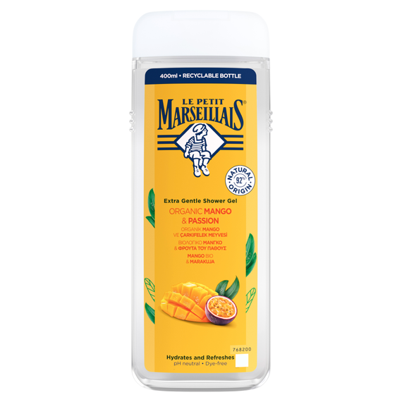 Le Petit Marseillais Bio-Duschgel mit Mango und Passionsfrucht, 400 ml