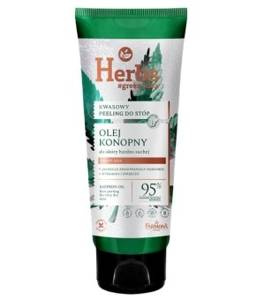 HERBS Kwasowy peeling do stóp OLEJ KONOPNY 100ml