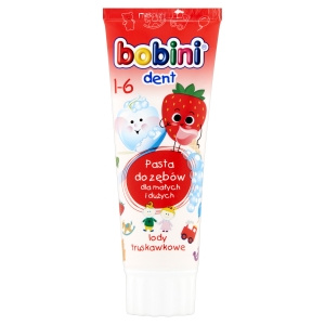 Bobini Dent Zahnpasta Erdbeereis 1-6 75 ml