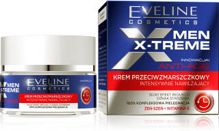 Eveline Men Xtreme Krem przeciwzmarszczkowy intensywnie nawilżający, 50 ml