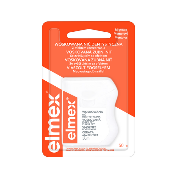 elmex Waxed dental floss 50 m