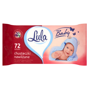 Lula Baby Chusteczki nawilżane z dodatkiem alantoiny 72 sztuki