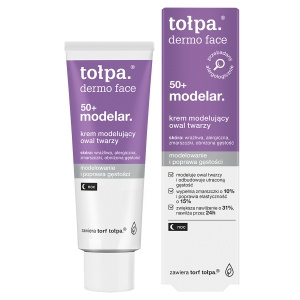 Tołpa Krem modelujący owal twarzy odmładzający rozjaśniający na noc 50+ 40 ml
