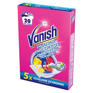 Vanish Color Protect wipes to prevent zafarbowaniu clothes to 20 washes (10 pieces)