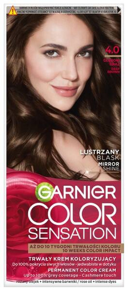 Garnier Color Sensation Permanente Farbcreme 4.0 Tiefbraun