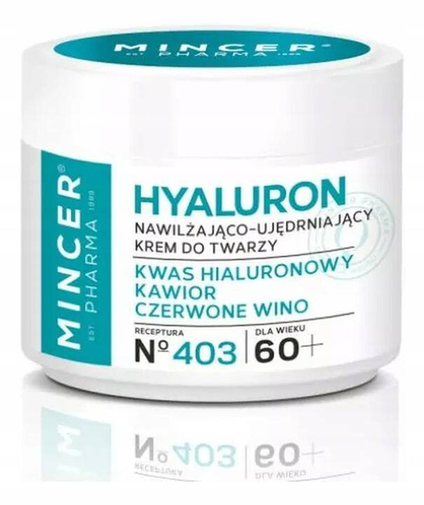 Mincer Pharma Hyaluron Ujędrniający krem do twarzy No.403 60+, 50 ml