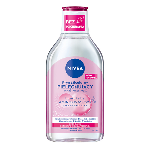 Nivea Pielęgnacyjny Płyn Micelarny do cery suchej 400 ml