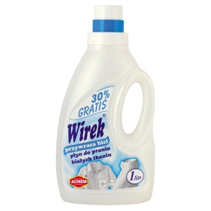 WIREK PŁYN D/PRANIA 1L 16-PRAŃ BIAŁYCH TKANIN