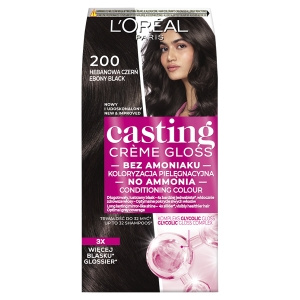 L'Oreal Paris Casting Creme Gloss Farba do włosów 200 hebanowa czerń