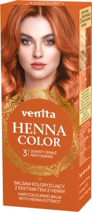 HAIR COLOURING BALM WITH HENNA EXTRACT FIERY ORANGE NO. 3