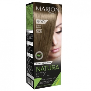 Marion Natura Styl farba do włosów 690 Ciemny Blond 80ml + odżywka 10ml