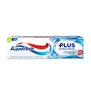 Aquafresh Plus Visible White Fluoride Toothpaste 75 ml