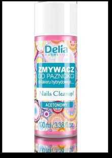Delia Cosmetics Zmywacz do lakieru hybrydowego 100 ml