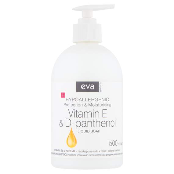 Eva Natura Hipoalergiczne mydło w płynie witamina E & D-pantenol 500 ml