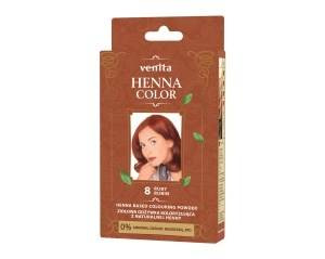 PFLANZLICHER FARBSPÜLUNG MIT NATÜRLICHEM HENNA RUBIN NR. 8
