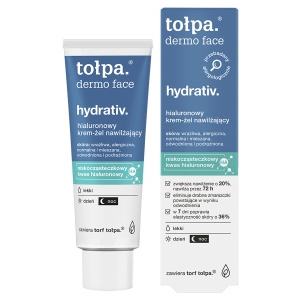 tołpa dermo face hydrativ. hialuronowy krem-żel nawilżający, LEKKI, DZIEŃ/NOC, 40 ml