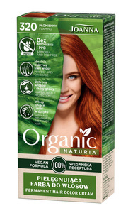 Joanna Naturia Organic Pielęgnująca farba do włosów płomienny 320