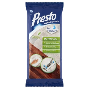 Presto Feuchttücher für Böden, 16 Stück