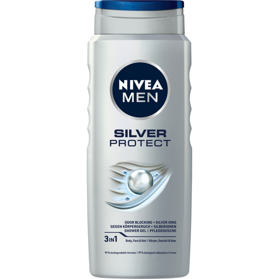 Nivea MEN Silver Protect SHOWER GEL FOR MEN 500 ml