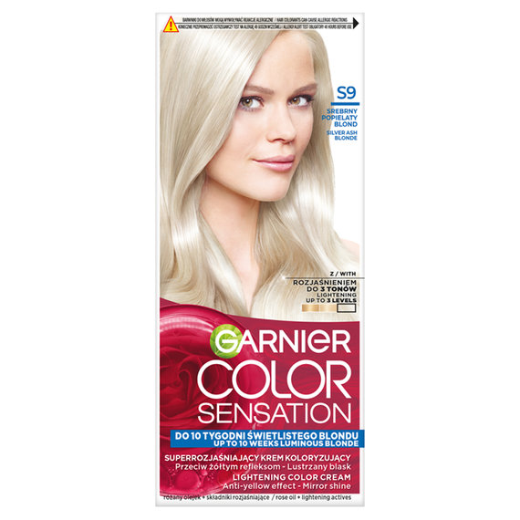 Garnier Color Sensation Krem koloryzujący S9 srebrny popielaty blond